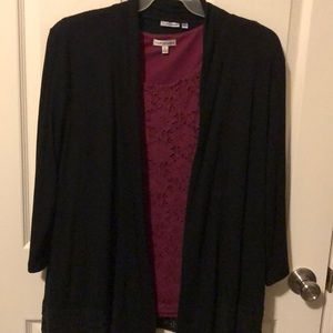 Croft & Barrow tank and sweater XL. Bundle of two